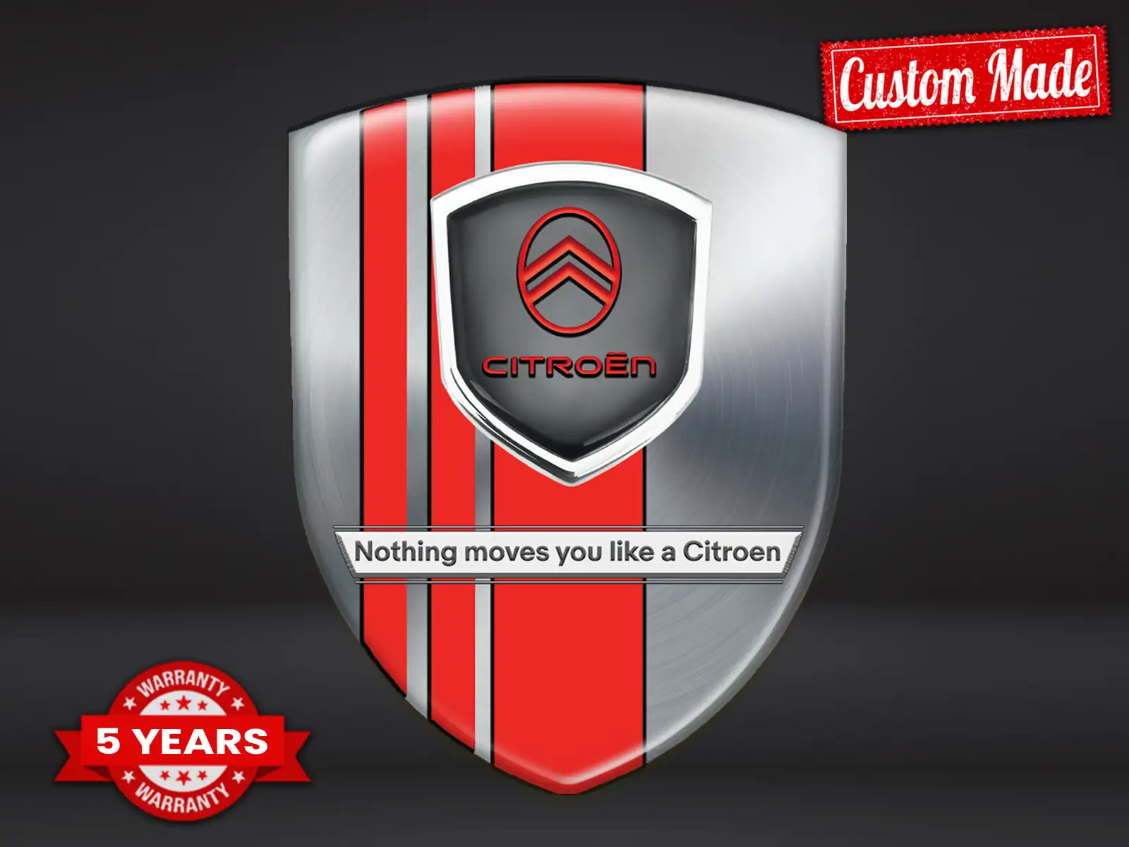 Citroen Vinyle Auto Sur Mesure Style Étoile Minimal